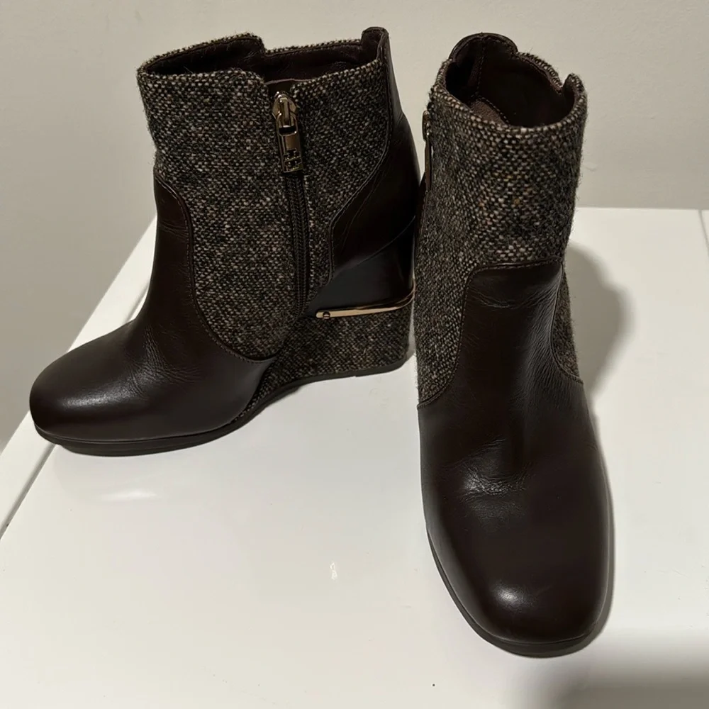 Tory Burch Women's Cherie Wedge Booties Size 6.5